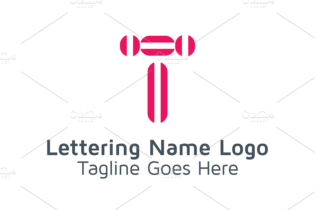 20 Logo Lettering T Template Bundle, a Branding & Logo Template by Acongraphic (Photo 17 of 21)