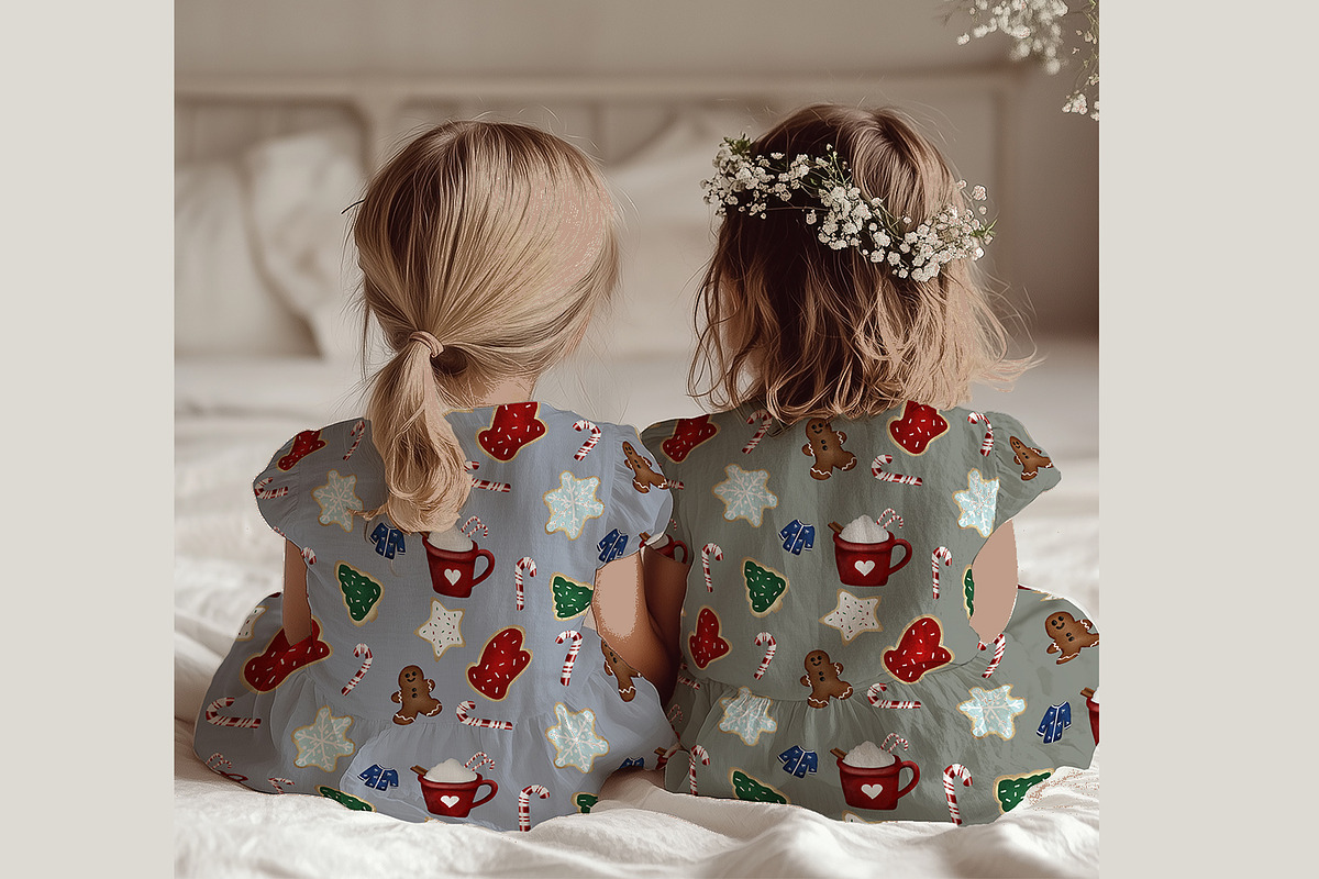 6 Christmas Seamless Patterns | png, a Graphic by Willow Paige Farms (Photo 4 of 7)