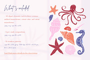Hand-Drawn Marine Clipart & Patterns, a Decorative Illustration by CapriceMeDesigns (Thumbnail 2 of 21)