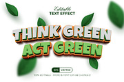 3D Nature Text Effect, a Layer Style Add-On by Mockmenot (Thumbnail 1 of 3)