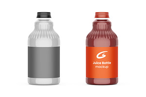Juice Bottle Mockup, a Packaging Mockup by GraphicsPixel