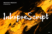 Inkopoe Script Handwritten Font, a Handwritten Font by mesuka (Thumbnail 1 of 5)
