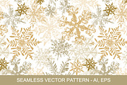 Gold Snowflakes Vector Clipart, an Object Graphic by Galina Ivanova (Thumbnail 4 of 5)