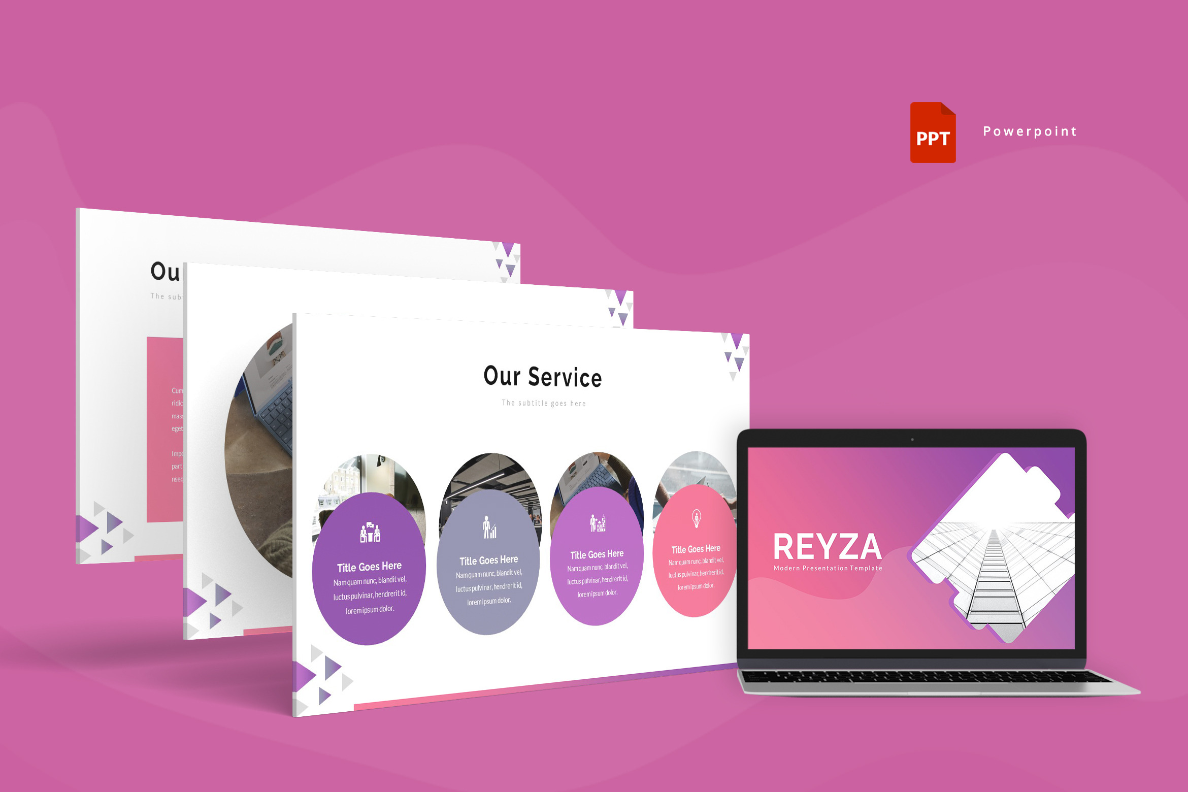 Reyza - Powerpoint Template, a Presentation Template by AQR Studio
