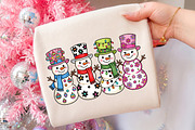 Preppy Snowman Christmas png, an Object Illustration by Libby Wishes (Thumbnail 2 of 3)