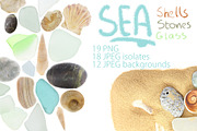 Sea glass, shells and stones. Pack., a Nature Photo by Pullia (Thumbnail 1 of 10)