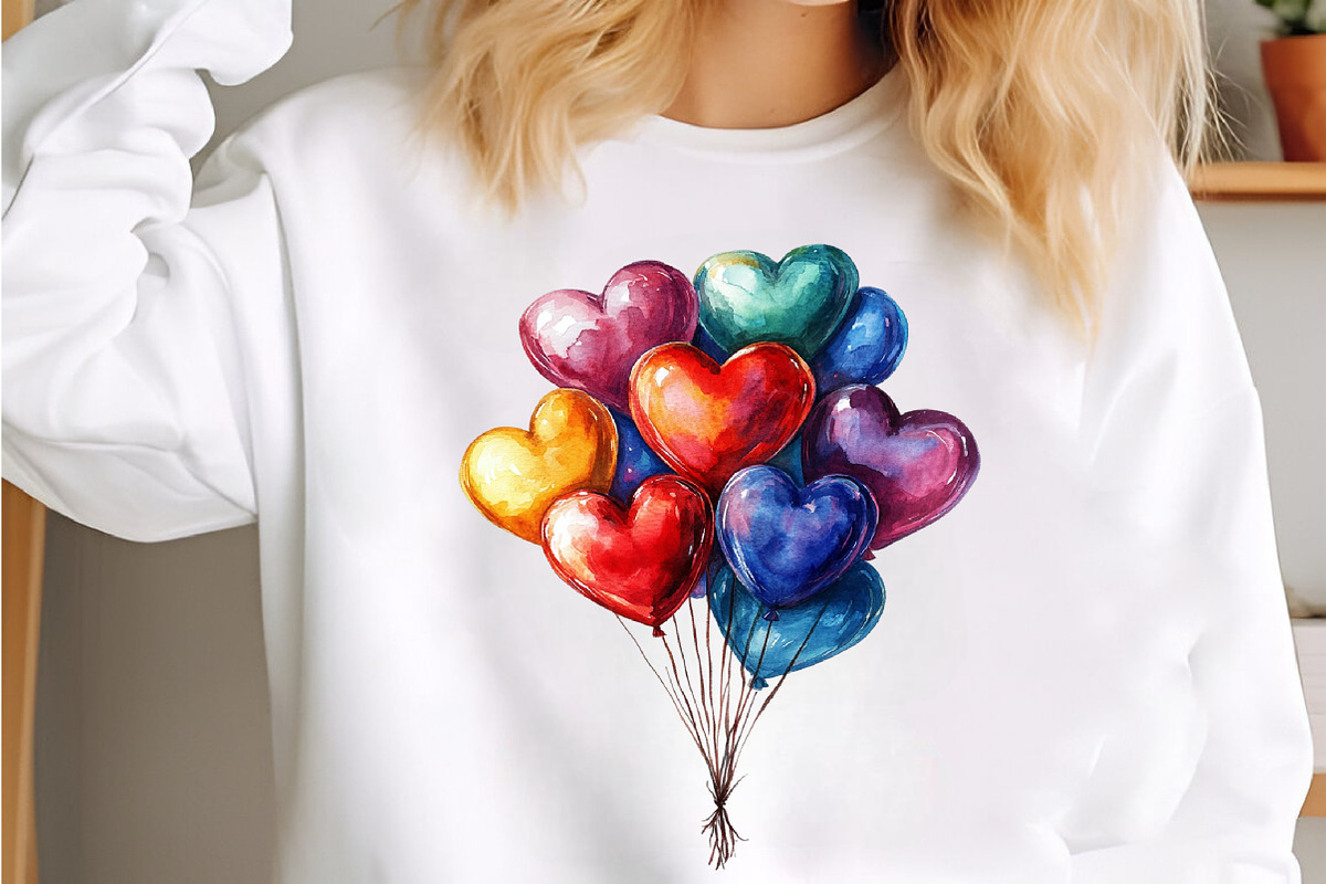 Watercolor Valentine's Day Clipart, an Illustration by Canvas Craft (Photo 6 of 6)