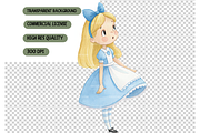 Pastel Cute Alice In Wonderland, an Illustration by TatiMockup (Thumbnail 4 of 5)