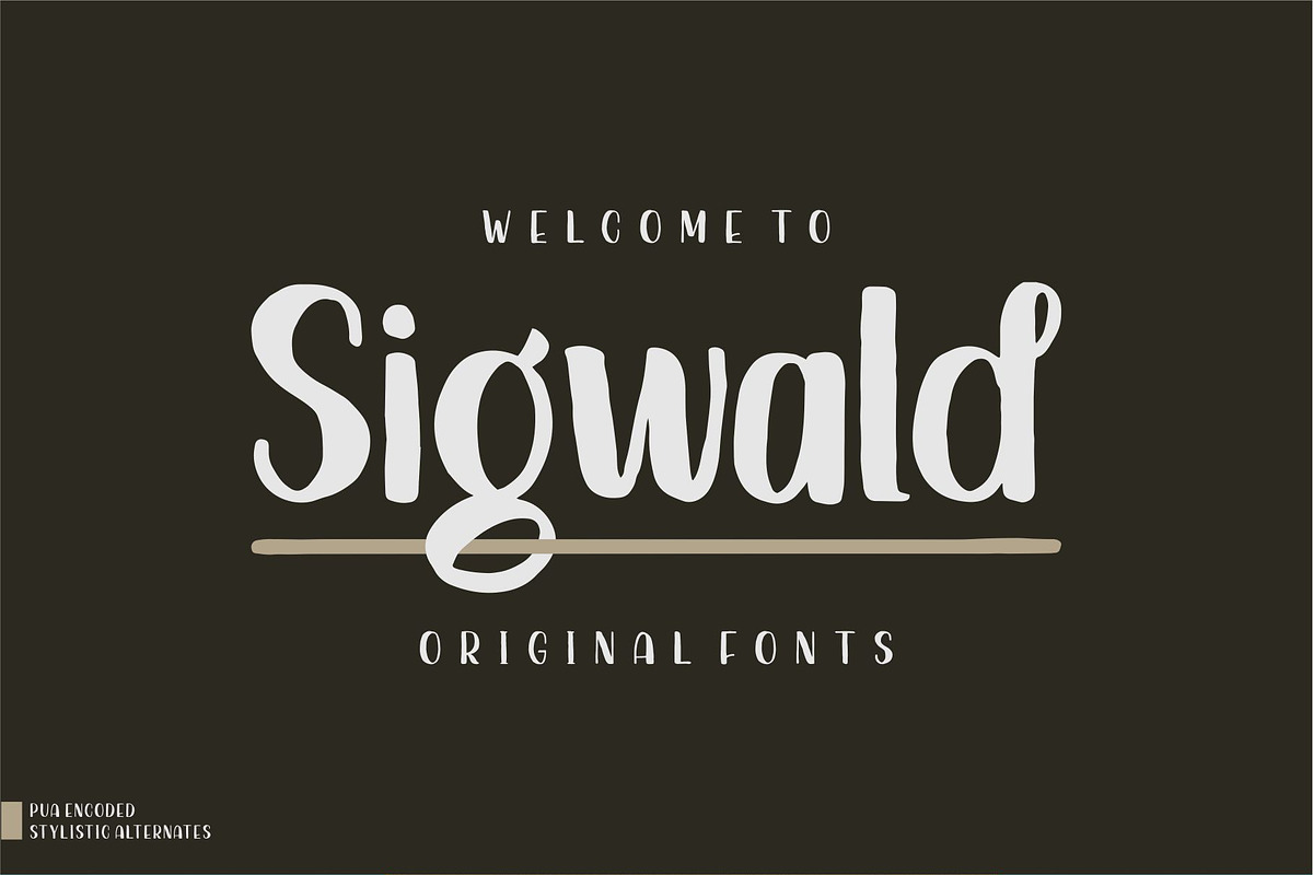 Sigwald - Handdrawn Fonts