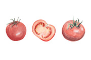 3 watercolor tomatoes, a Graphic by MumAndMe (Thumbnail 2 of 2)
