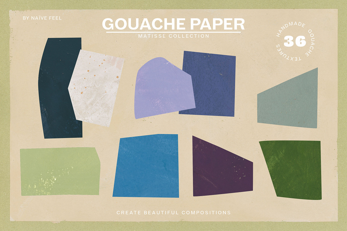 Gouache Textures Matisse Collection, a Texture Graphic by Naive Feel (Photo 6 of 8)