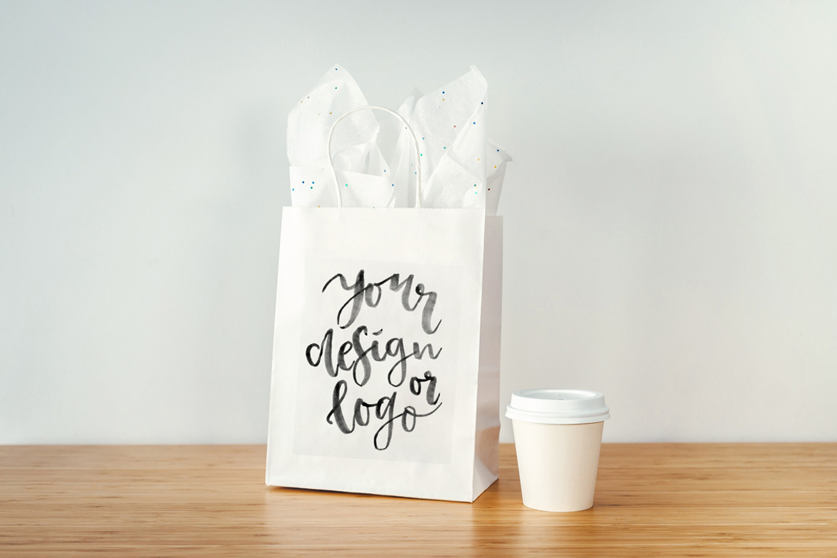 Mockups bags, cups and frames, a Merchandise Mockup by Anastasia Dudka (Photo 5 of 6)