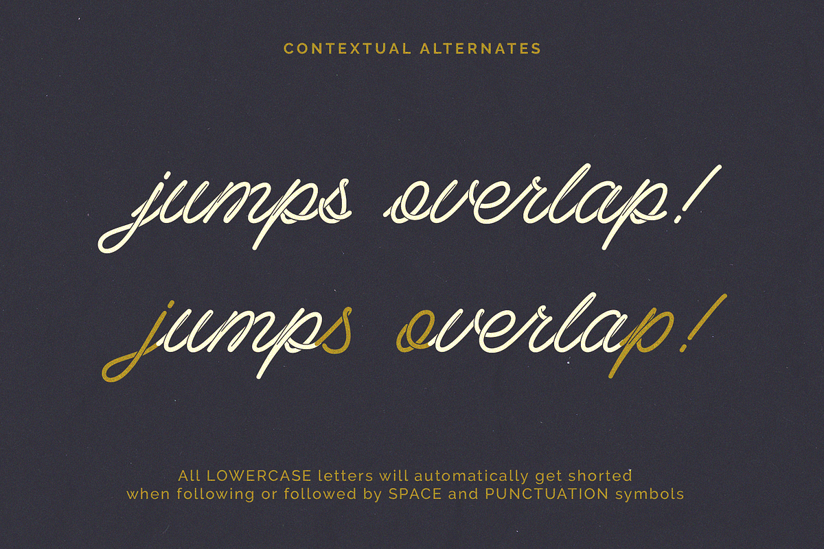 Spagheti Script - Stenciled Font preview 8