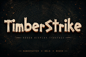 TimberStrike – Display Typeface, a Slab Serif Font by Wow Magic