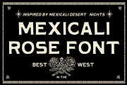MEXICALI ROSE DISPLAY FONT, a Sans Serif Font by LONESTARTYPEFOUNDRY (Thumbnail 5 of 5)