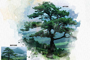 Classic Watercolor FX — Ps Action, an Action Add-On by Studio Retouch (Thumbnail 7 of 12)