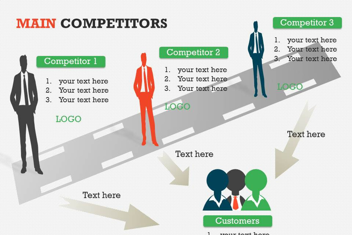 Main Competitors PowerPoint Template, a Presentation Template by Yes Presentations (Photo 8 of 26)