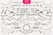 Hand drawn Designers Element Kit, an Illustration by StylishDesignMe (Thumbnail 1 of 5)