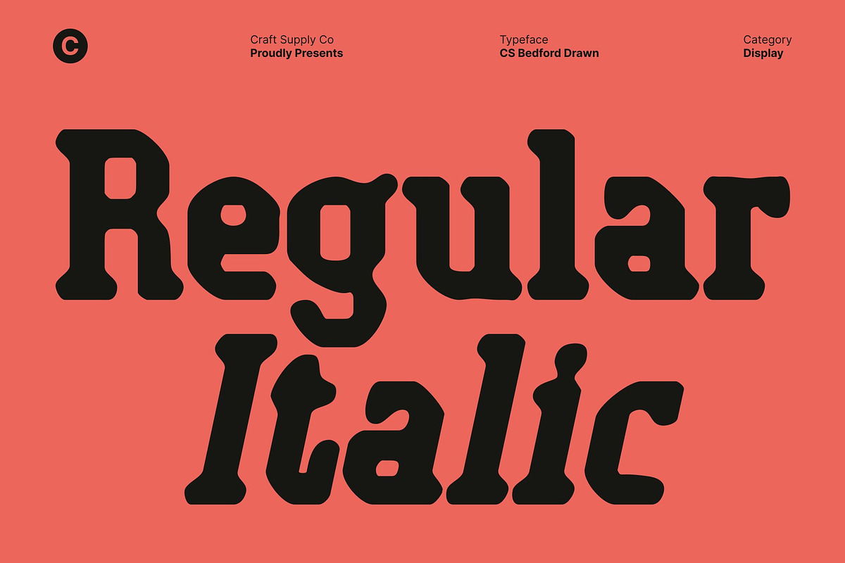 CS Bedford Drawn, a Slab Serif Font by Craft Supply Co. (Photo 2 of 8)
