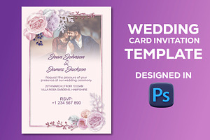 Wedding Card Invitation Template, a Design Template by Sipi_Graphics