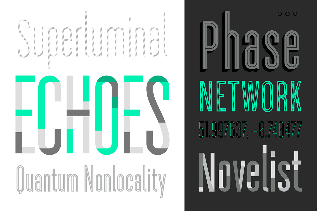 Longitude Display Font System preview 6