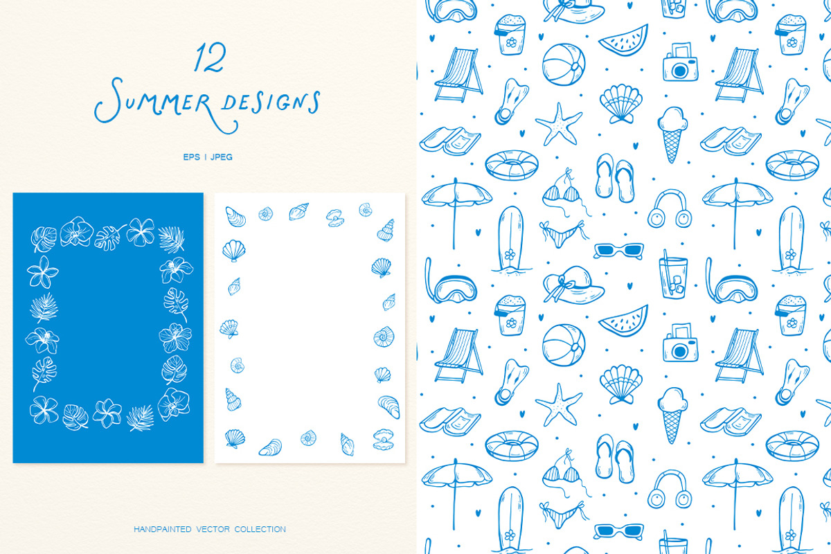 Time For Vacation Whimsical Set, an Object Illustration by ViktoriyaD (Photo 8 of 15)