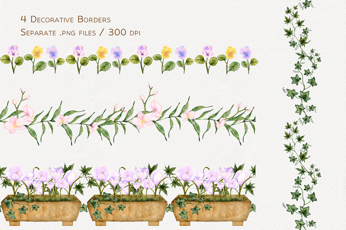 Houseplants Watercolor Collection, a Decorative Illustration by Aurella Art (Photo 8 of 15)