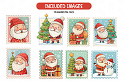 Cute Santa Christmas Stamps Set, an Illustration by TatiMockup (Thumbnail 2 of 4)
