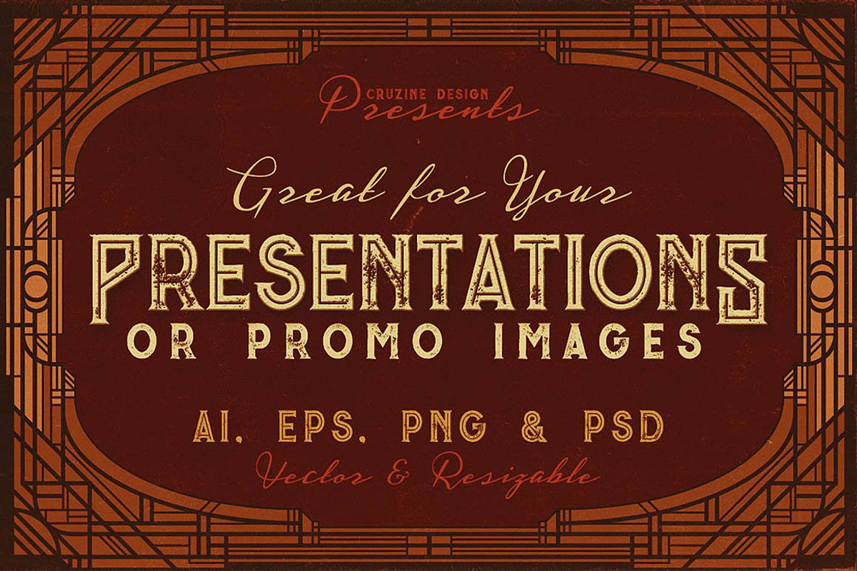 SALE Art Deco Toolkit, a Background Graphic by Cruzine (Photo 86 of 111)