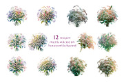 Baby's Breath Watercolor Clipart, a Decorative Illustration by ForhadGFX (Thumbnail 3 of 14)