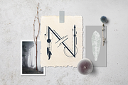 Totem. Mystical Font. Line Art Style, a Script Font by Cosmic Store (Thumbnail 19 of 35)