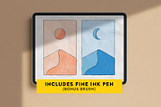 Marker Brush Pack for Procreate, a Brush Add-On by Ghost Paper (Thumbnail 7 of 7)
