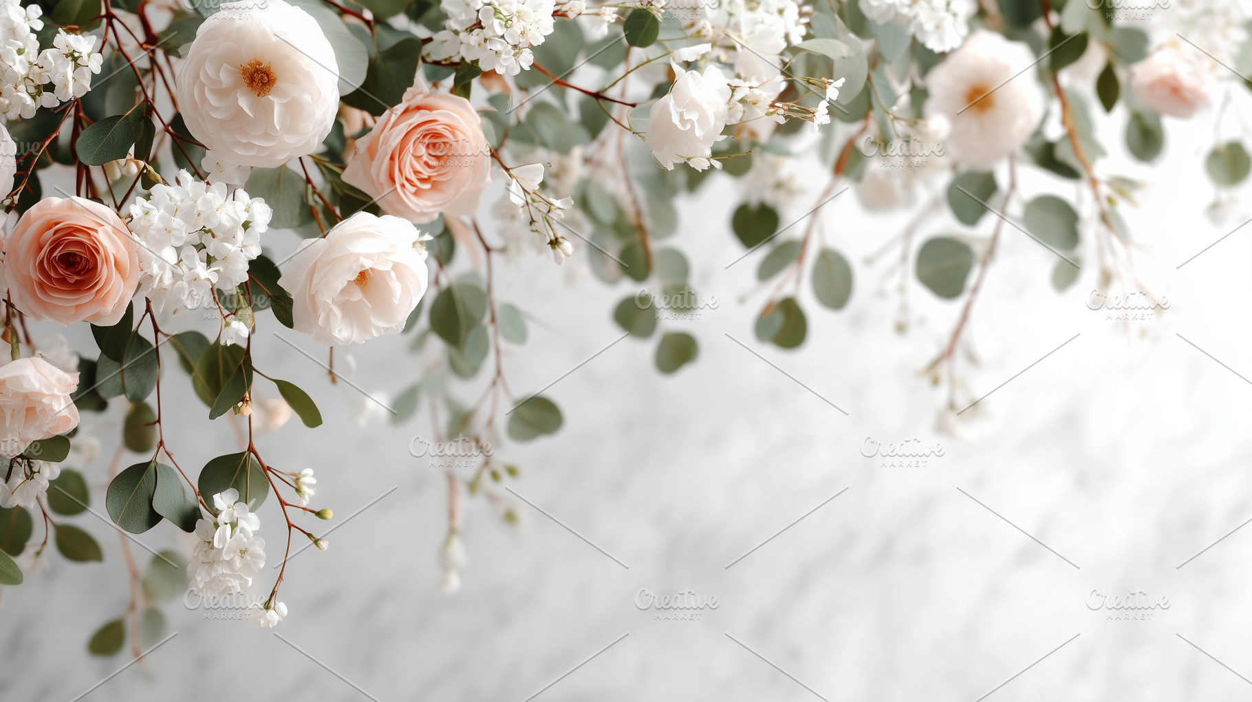 Delicate floral arrangement with, a Food & Drink Photo by MistyDay