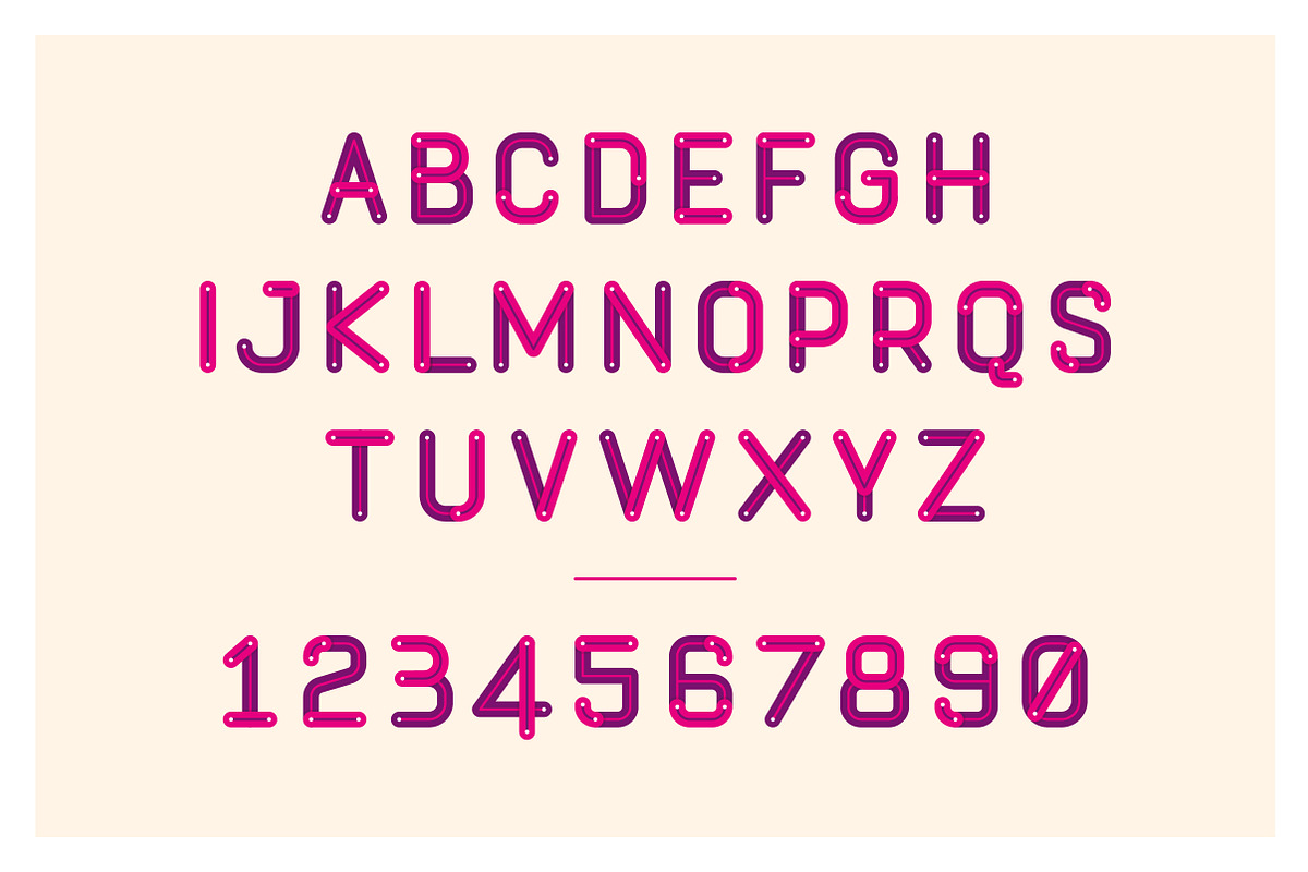Compact Line Typeface, a Sans Serif Font by Neo-Neon Studio (Photo 9 of 14)