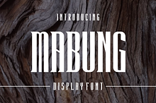Mabung - Modern Display Font