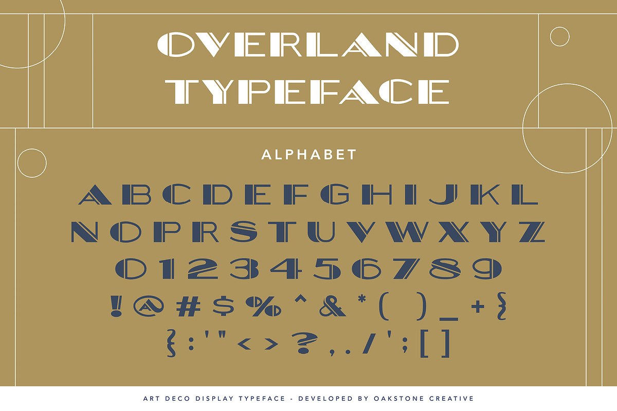 Overlander - Art Deco 1920s Font, a Sans Serif Font by OakstoneCreative (Photo 2 of 8)