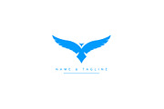 Flying Bird Minimal Logo design, a Branding & Logo Template by Aleesher (Thumbnail 2 of 2)