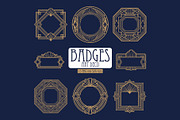 Art Deco 15 Emblems, a Decorative Illustration by Stanislav Kharchevskyi (Thumbnail 1 of 3)