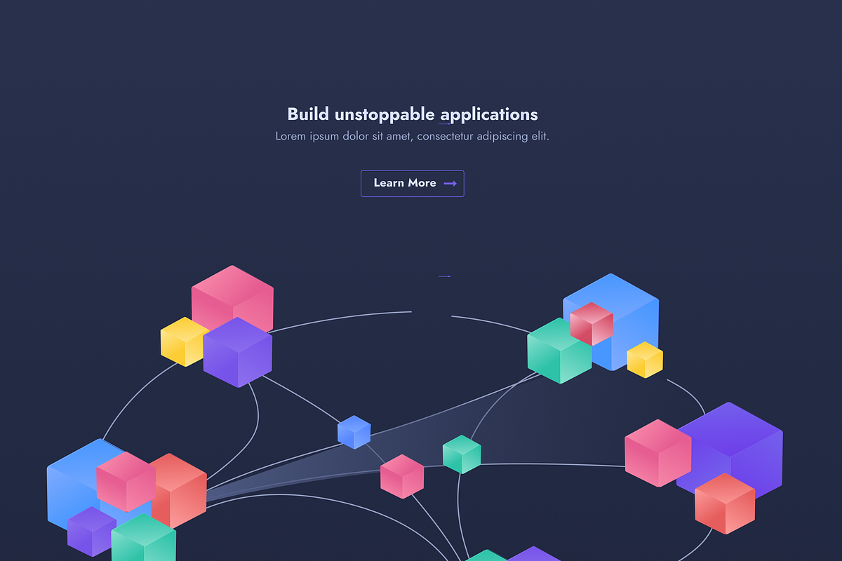 Ethereum Landingpage, a Landing Page Template by FoxStore (Photo 1 of 2)
