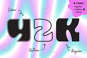 Y2K Nostalgia | Display Font, a Font by BAMBIN (Thumbnail 7 of 8)