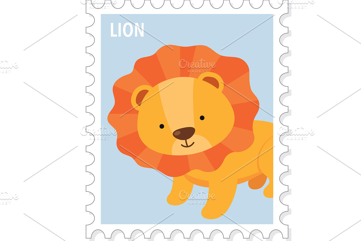 Cute Animal Stamps, an Animal Illustration by GennyOnThePaper (Photo 4 of 6)