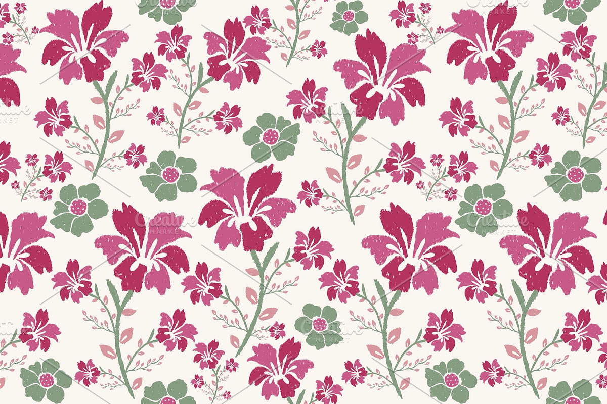 Colorful Wildflowers Pattern