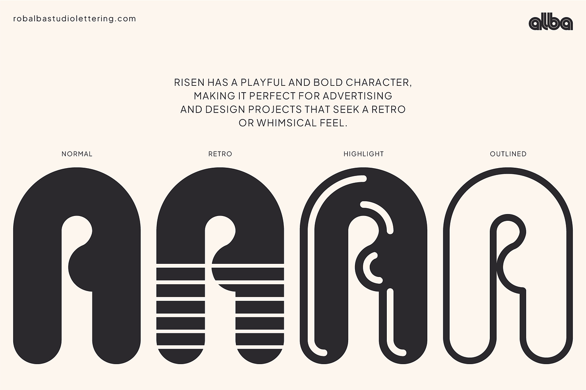 Risen Rounded, a Sans Serif Font by albatypefoundry (Photo 2 of 13)