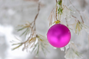 Christmas ball pink