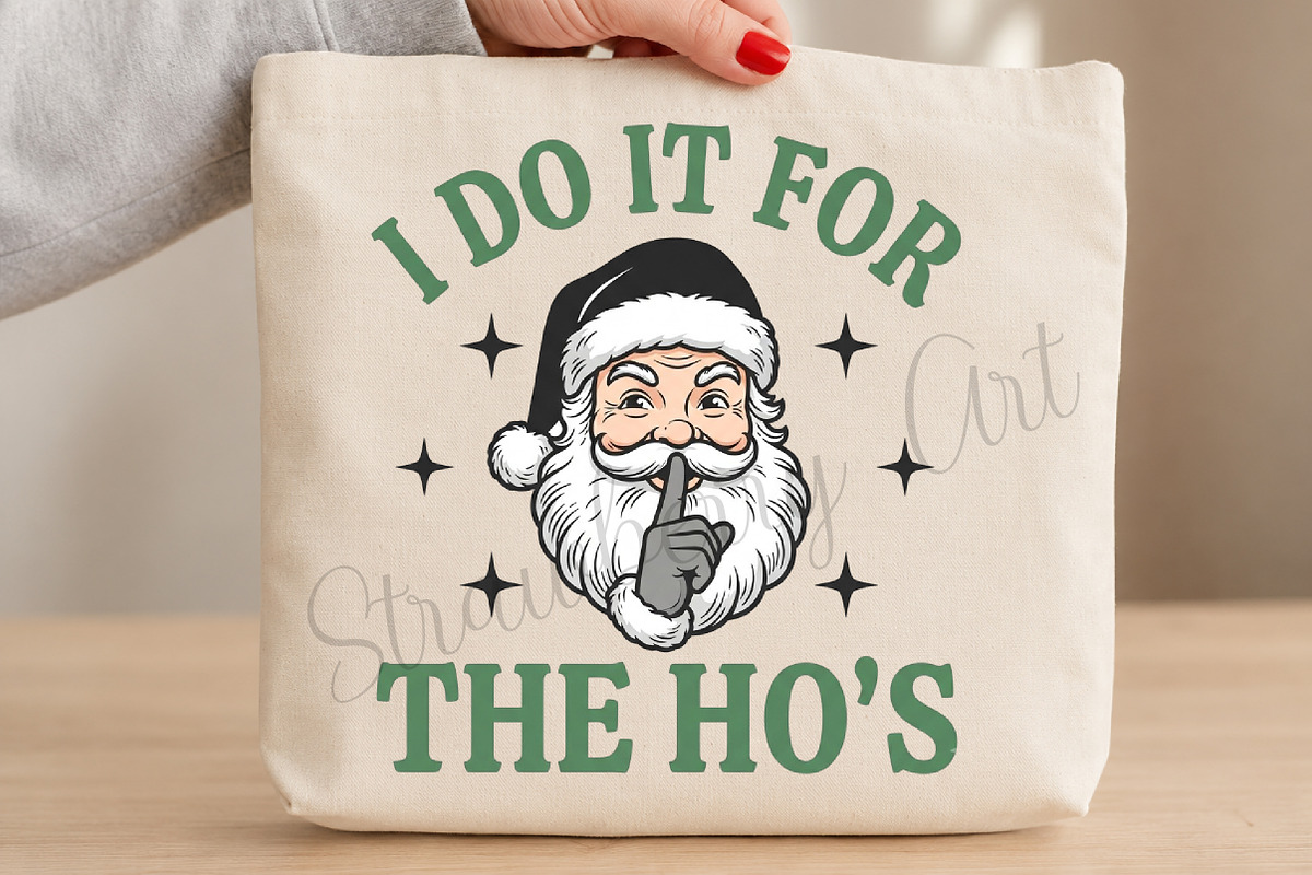 I Do It for The Ho's Funny Christmas, a Seasonal Illustration by DreamCafeArt (Photo 3 of 7)