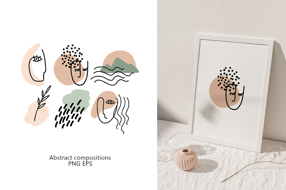 Organic abstract shapes illustration, an Illustration by Color Hugs Art (Photo 4 of 9)