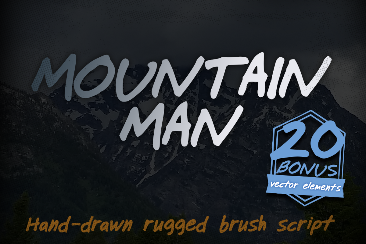 Mountain Man Brush Script