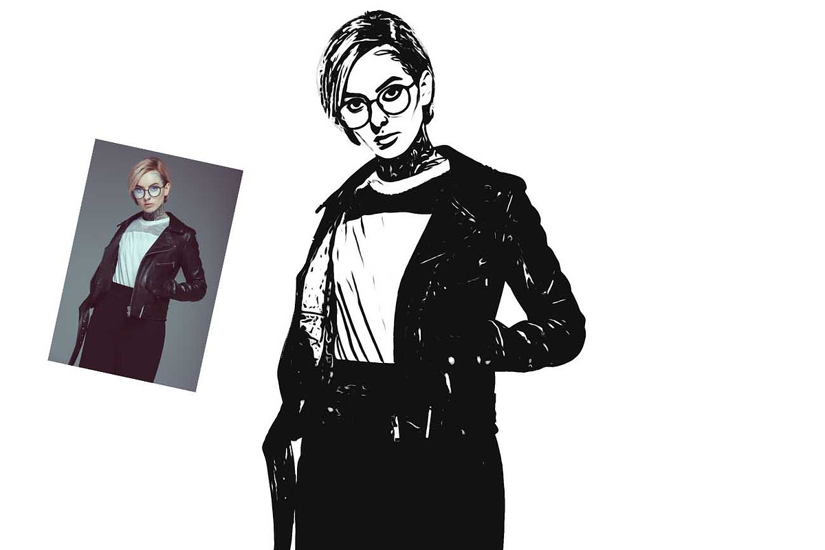 Image Vector Tracing Ps Action, an Action Add-On by Studio Retouch (Photo 4 of 10)
