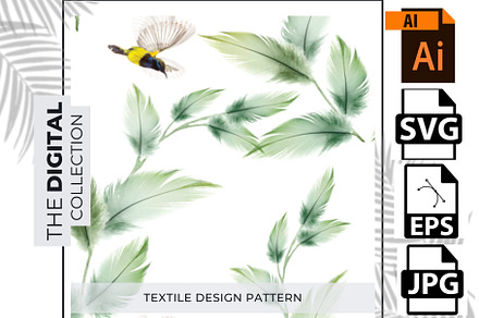 Illustration of tropical wallpaper.