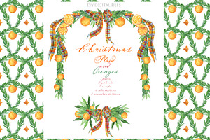 Christmas Oranges Plaid DIY